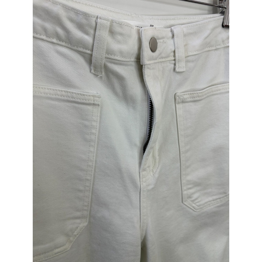 Altar'd State Kristian High Rise Pocket Jeans White Denim Wide Leg Size 27 - Picture 5 of 13